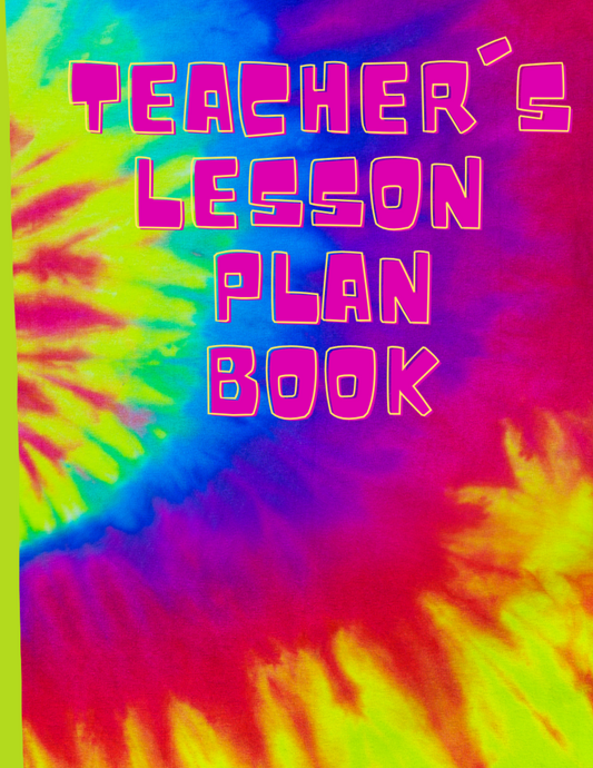 Funky Psychedelic Tye-dye-themed Teacher's Planner for the Crazy-Awesome Teacher'